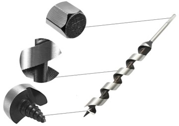 WIERTŁO DO DREWNA ŚWIDER 18x600mm WIERTŁO ŚRUBOWE DO DREWNA ŚWIDROWE