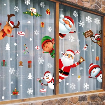 Двойные рождественские наклейки для окна