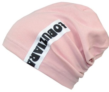 CZAPKA dla DZIEWCZYNKI wiosenna ŁOBUZIARA 4-8 lat