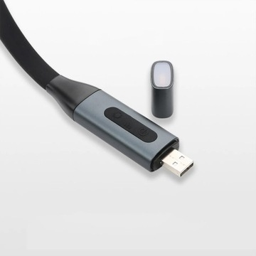 Светодиодный шейный фонарик для чтения, встроенный аккумулятор с USB SP1