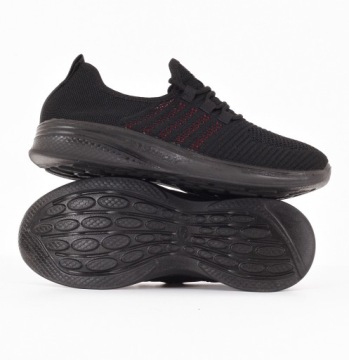 SNEAKERS ALL BLACK женская легкая спортивная обувь