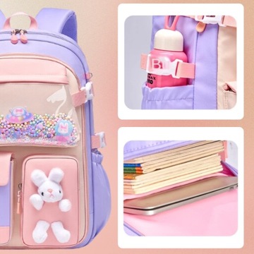 PLECAK SZKOLNY TORNISTER MŁODZIEŻOWY DLA DZIEWCZYNKI POJEMNY DUŻY