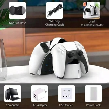 Ładowarka Padów PS5 DualSense 2 kontrolery