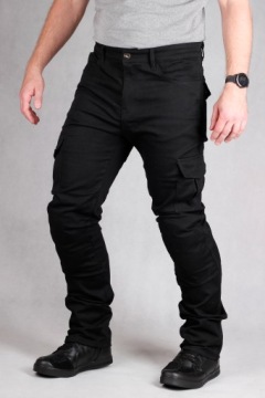 МОТОЦИКЛОВЫЕ БРЮКИ ГУСАРСКИЕ ДЖИНСЫ черный кевлар