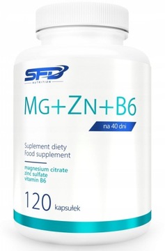 SFD MG ZN B6 120 KAP MAGNEZ + CYNK + WITAMINA B6
