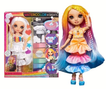 RAINBOW HIGH WaterColor & Create DIY Lalka BROWN EYES
