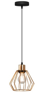 LAMPA SUFITOWA,ŻYRANDOL DIAMENT ZŁOTY 115M LED