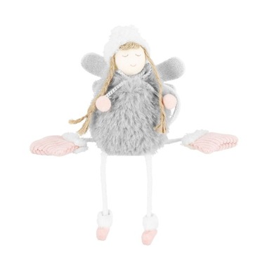 РОЖДЕСТВЕНСКАЯ ФИГУРКА АНГЕЛА, СИДЯЩАЯ ДЕВУШКА