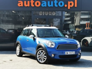 Mini Countryman R60 Crossover 1.6 122KM 2013 MINI Countryman, Automat, Przebieg 158157km, Czujniki parkowania, Skóra