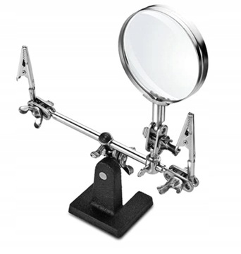 НАБОР ДЛЯ ПАЙКИ С УВЕЛИЧЕНИЕМ РУЧКА ТРЕТЬЕГО РУКА ЗАЖИМЫ «КРОКОДИЛ» 60 ММ 2,5X