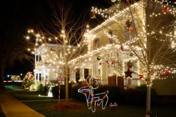 СВЕТЯЩИЙСЯ СВЕТОДИОДНЫЙ РОЖДЕСТВЕНСКИЙ ОЛЕНЬ ЦВЕТНОЕ УКРАШЕНИЕ НАРУЖНОЕ ОСВЕЩЕНИЕ
