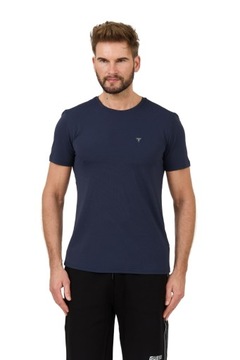GUESS Granatowy t-shirt New Tech Str T XL