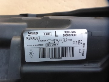DACIA DOKKER LODGY 2012 - SVĚTLOMET LEVÝ SVĚTLO 260607950R ORIGINÁLNÍ EVROPA