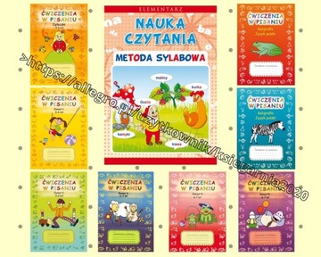 Zestaw Elementarz Nauka czytania z ćwiczeniami
