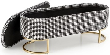 Скамейка HARMONY с функцией контейнера, основание золотое