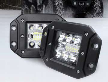 НАБОР 2Х РАБОЧИХ ЛАМП 40ВТ, УСТАНОВКА В БАМПЕРЕ