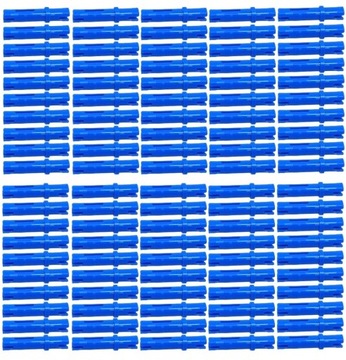 LEGO Pin długi 3L Technic 2,4cm niebieski 4514553 6558 42924 - 100 sztuk