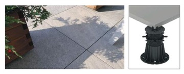 Регулируемая опора для террасы, террасные плиты, керамогранит, бетон, цоколь 150-350 мм.