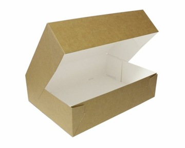 PUDEŁKO NA CIASTO EKO OPAKOWANIE 25x15x8 5szt.