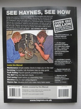 Land Rover Freelander 2 2006-2014 ремонтная книга 2.2L Дизель HAYNES