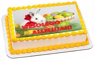 Opłatek GRUBY OPŁATK CIASTO TORT WIELKANOC PISANK