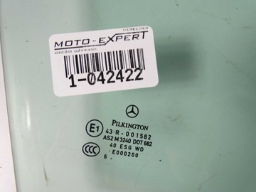MERCEDES B TŘÍDA W245 SKLO (OKNO) DVEŘE PRAVÝ PŘEDNÍ