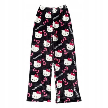 Hello Kitty Flannel Piżama Damskie ciepłe spodnie, S