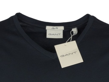 GANT, t-shirt męski, czarny , 3XL