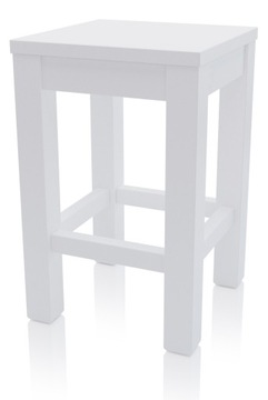 Taboret ERGO TP drewniany kuchenny stołek biały MS