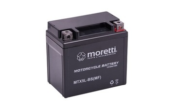 Akumulator motocyklowy żelowy MORETTI MTX5L-BS