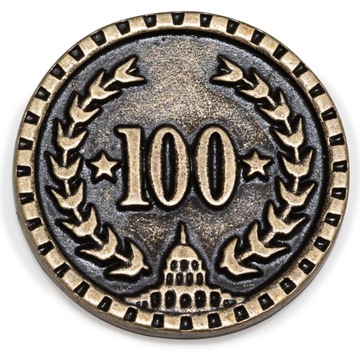 НАБОР ИЗ 85 МЕТАЛЛИЧЕСКИХ МОНЕТ ДЛЯ ИГРЫ HEGEMONY