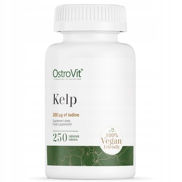 OSTROVIT KELP 250 tab. TARCZYCA JOD JODEK POTASU