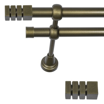 KARNISZ PODWÓJNY FI 19 mm 280 CM LUX
