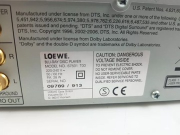 ПРОИГРЫВАТЕЛЬ ДИСКОВ BLU-RAY LOEWE 67501 T00