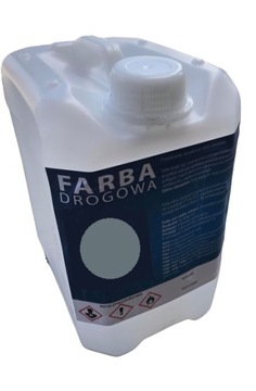 Farba drogowa Szara Siwa Popiel Popielata 15kg 10 litrów