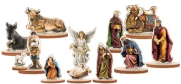 POSTACIE FIGURKI do SZOPKI BOŻONARODZENIOWEJ STAJENKI ŚWIĘTA RODZINA KPL. S