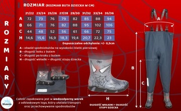 Spodniobuty dziecięce 3Kamido, wodery, spodniobutki, SPIDER szare r. 25