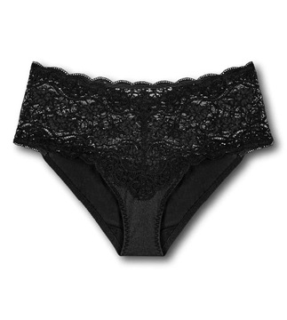 Majtki Damskie Triumph czarne Amourette 300 Maxi figi koronkowe M
