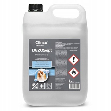 Clinex Dezosept Żel 5l żel do dezynfekcji rąk