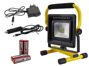 ПОРТАТИВНЫЙ СВЕТОДИОДНЫЙ ПРОЖЕКТОР МОЩНАЯ РАБОЧАЯ ЛАМПА КОНСТРУКЦИЯ ГАЛОГЕННАЯ ГАРАНТИЯ