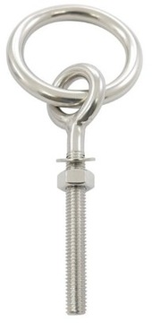 ŚRUBA OCZKOWA Z KÓŁKIEM 815018 INOX A4 6X60