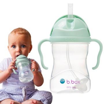 B.BOX BIDON KUBEK Z OBCIĄŻONĄ SŁOMKĄ 240 ml 6+