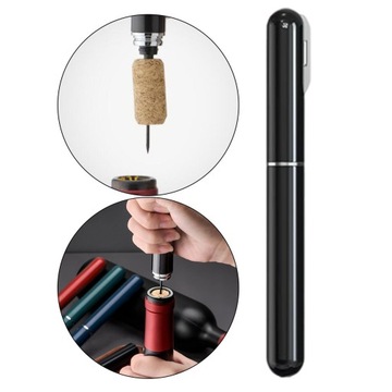 Воздушный насос из нержавеющей стали, открывалка для бутылок вина, посуда, инструменты, подарки, черный