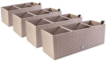 4x Donica skrzynia RATO CASE DRTC600 System MOKKA