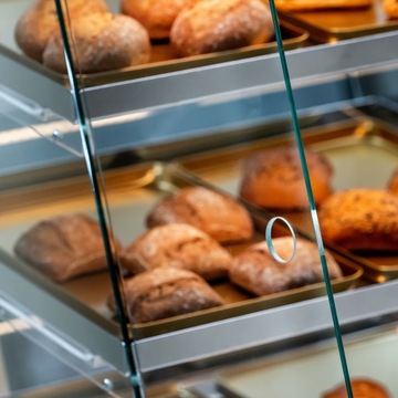 Витринный шкаф хлебного магазина полки пекарни со светодиодной подсветкой