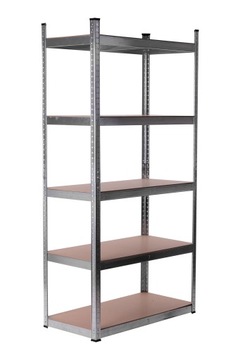 Regał metalowy 180x90x45cm ocynkowany 5 półek z MDF 5mm TC-080A