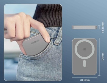 МАГНИТНЫЙ POWERBANK 10000 МАч, 15 Вт + МАГНИТНЫЙ ЧЕХОЛ ДЛЯ IPHONE 13