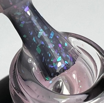 Didier Lab BASE FOIL RUBBER POWDER РОЗОВАЯ камуфлирующая резиновая основа с миганием