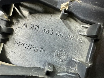 LIŠTA CHRÓM W NÁRAZNÍK PŘEDNÍ PRAVÁ MERCEDES TŘÍDA E W211 A211 ORIGINÁLNÍ