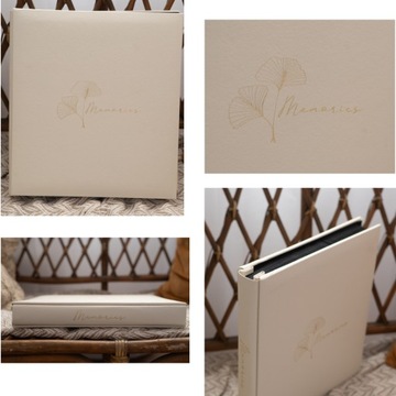 Семейный фотоальбом 500 фото 10x15 чёрные страницы boho ART холст